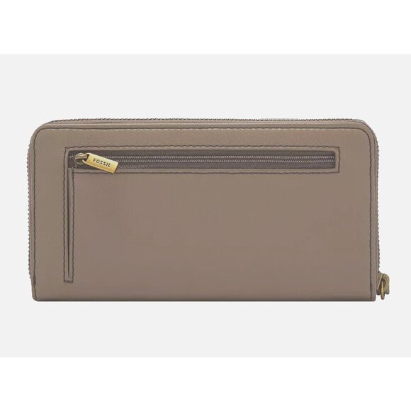 New Fossil Jori Zip Clutch wristlet RFID Wallet Vintage Khaki - Picture 4 of 4
